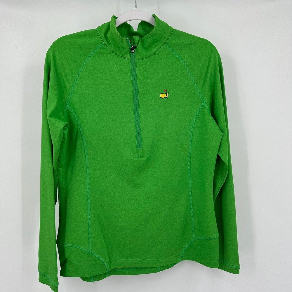 Women’s Master’s Green Quarter-Zip Pullover